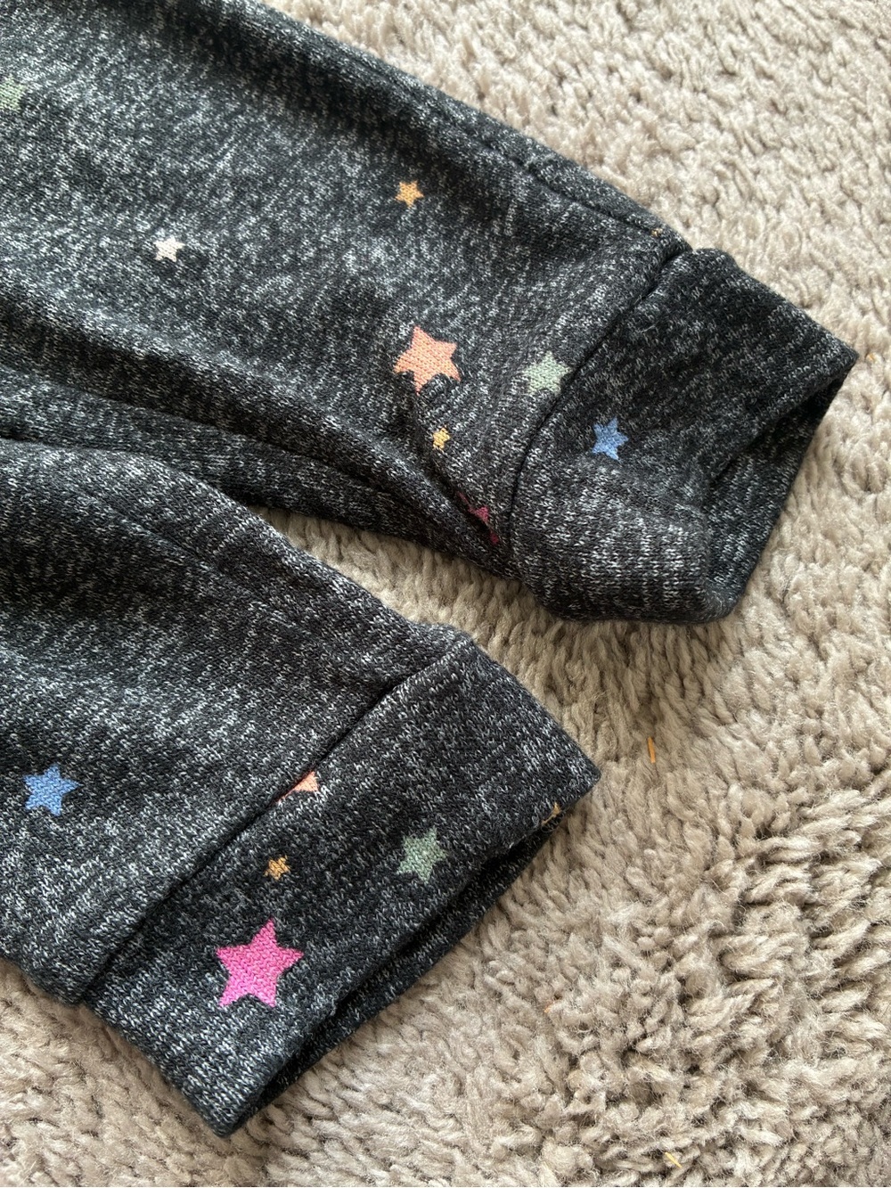 GAP Dark Charcoal Star-Print Light Weight Knit Joggers - Picture 6 of 9